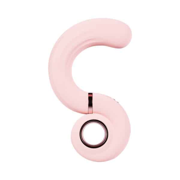 LoveLine Tourner Rechargeable Silicone Vibrating Swirl Pink - Image 2