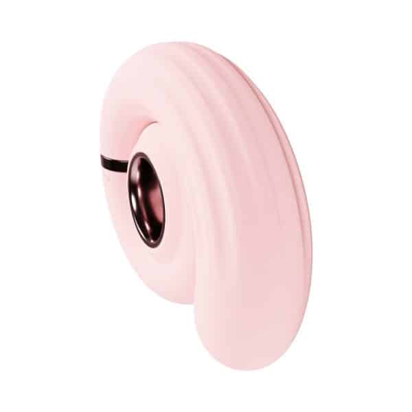 LoveLine Tourner Rechargeable Silicone Vibrating Swirl Pink - Image 3