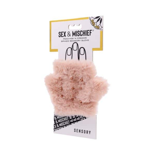 Sportsheets Sex & Mischief Peaches ''n CreaMe Spiked Sensory Glove - Image 2