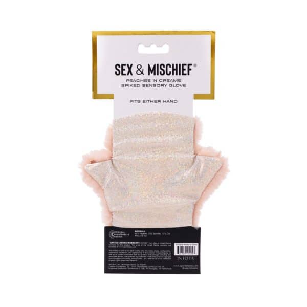 Sportsheets Sex & Mischief Peaches ''n CreaMe Spiked Sensory Glove - Image 3