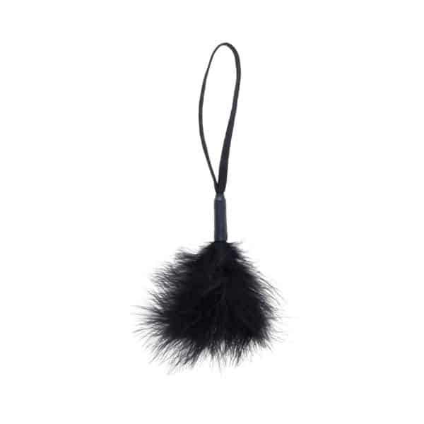 Sportsheets Sex & Mischief Peaches ''n CreaMe Wrist Feather Tickler Black - Image 4