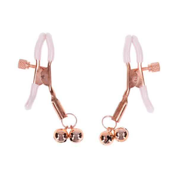 Sportsheets Sex & Mischief Peaches ''n CreaMe Bell Nipple Clamps - Image 2