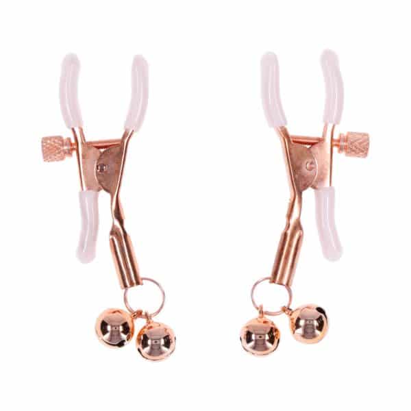 Sportsheets Sex & Mischief Peaches ''n CreaMe Bell Nipple Clamps - Image 3