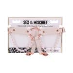 Sportsheets Sex & Mischief Peaches ''n CreaMe Pearl Garters