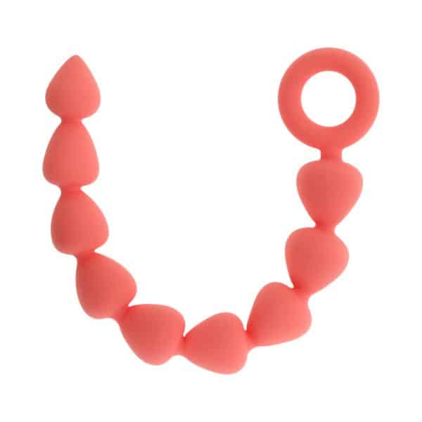 Sportsheets Sex & Mischief Peaches ''n CreaMe Silicone Anal Beads - Image 2