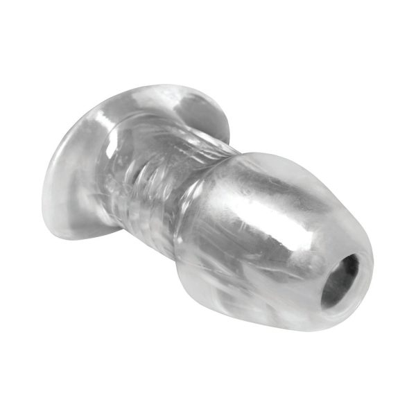 Master Series Dicked Clear Hollow Anal Plug Large - Image 5