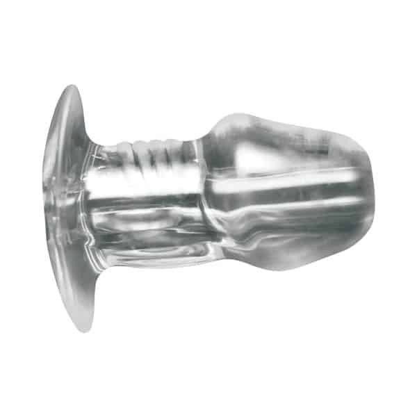 Master Series Dicked Clear Hollow Anal Plug Medium - Image 4
