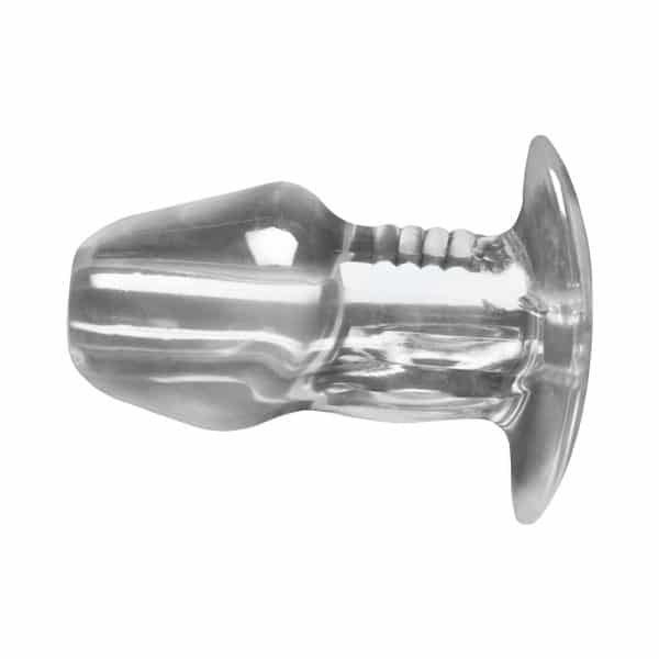 Master Series Dicked Clear Hollow Anal Plug XLarge - Image 4