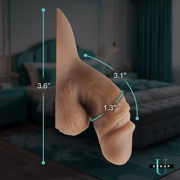 Strap U 3.6 in. Silicone Packer Dildo Medium - Image 10