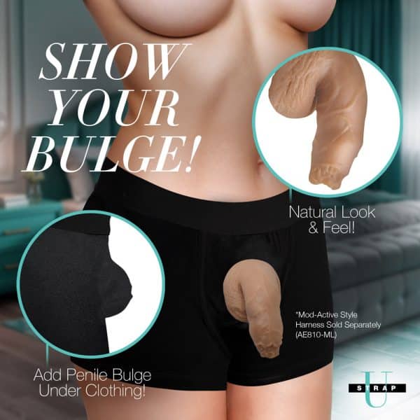 Strap U 5.1 in. Uncut Silicone Packer Dildo Medium - Image 8