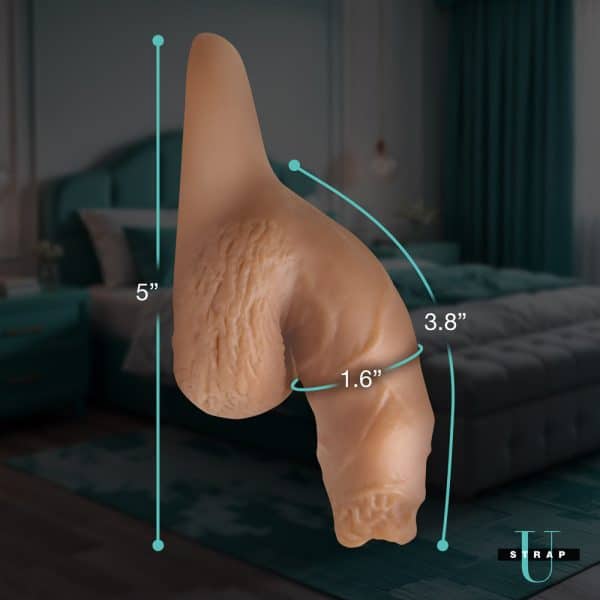 Strap U 5.1 in. Uncut Silicone Packer Dildo Medium - Image 10