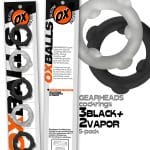 Oxballs Gearheads 5-Pack Spinner Rings Black/Vapor