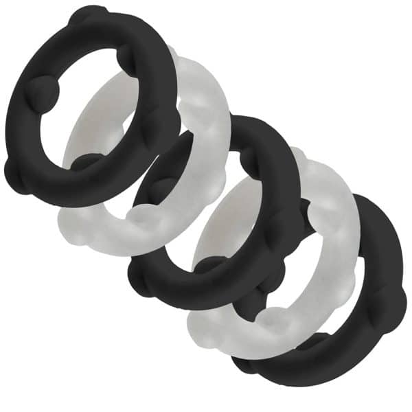 Oxballs Gearheads 5-Pack Spinner Rings Black/Vapor - Image 2