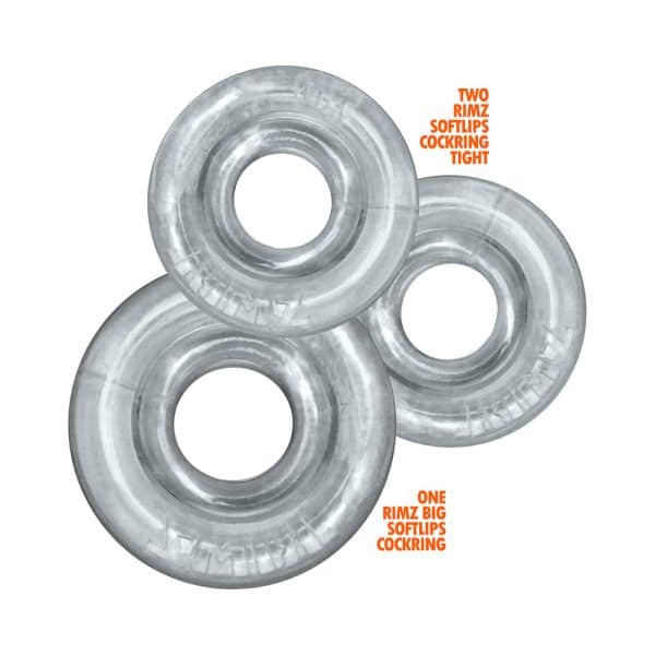 Oxballs Rimringz Multi Size 3-Pack Clear - Image 4