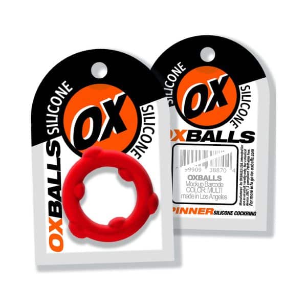 Oxballs Spinner Single Silicone Ring Red - Image 2