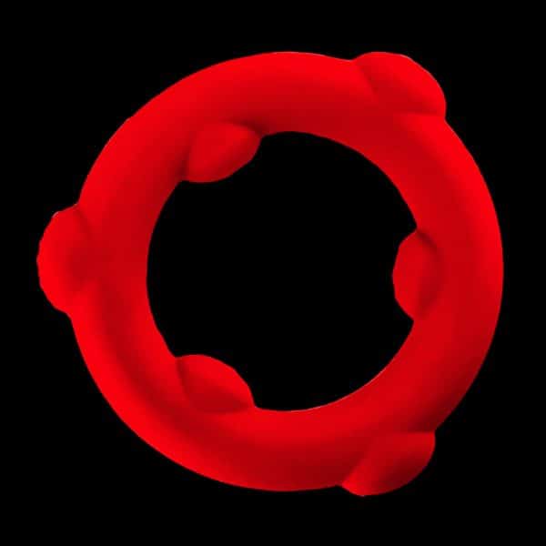 Oxballs Spinner Single Silicone Ring Red - Image 7
