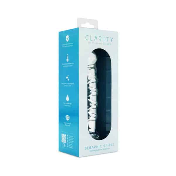Clarity Seraphic Spiral Glass Dildo - Image 8