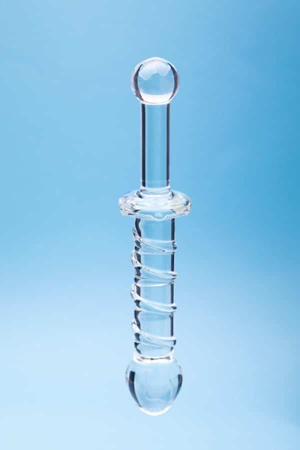 Clarity Elysian Swirl Glass Dildo - Image 3