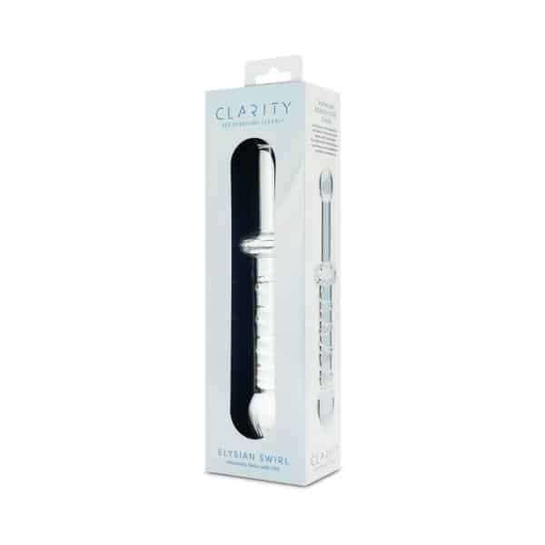 Clarity Elysian Swirl Glass Dildo - Image 5
