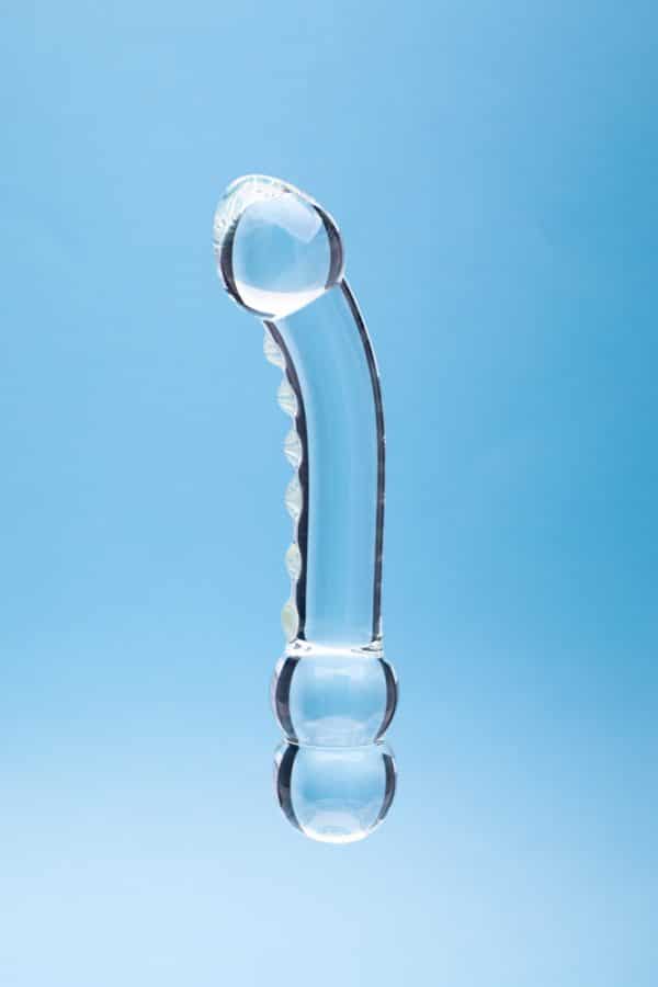 Clarity Celestial Ridge Glass Dildo - Image 3
