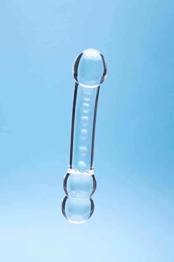 Clarity Celestial Ridge Glass Dildo - Image 4