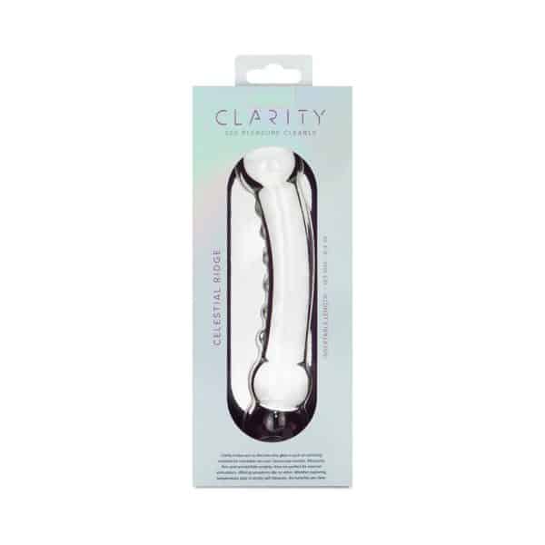 Clarity Celestial Ridge Glass Dildo - Image 8