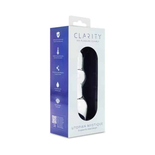 Clarity Utopian Mystique Glass Dildo - Image 5