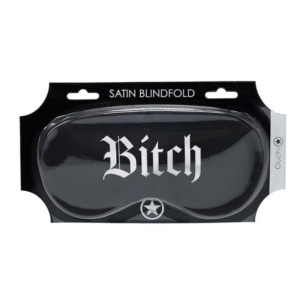 Ouch! Bitch Printed Mask Satin Black - Image 3