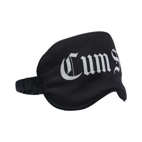 Ouch! Cum Slut Printed Mask Satin Black - Image 2