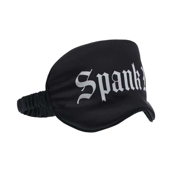 Ouch! Spank Me Printed Mask Satin Black - Image 2