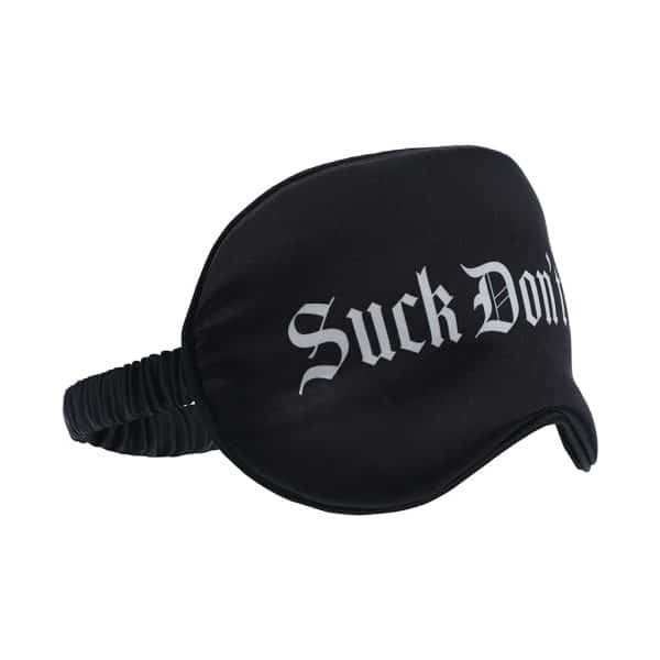 Ouch! Suck Don''t Bite Printed Mask Satin Black - Image 2