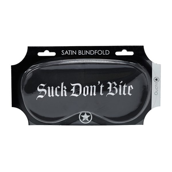 Ouch! Suck Don''t Bite Printed Mask Satin Black - Image 3