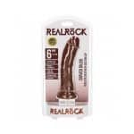 RealRock 6 in. Cock Curved Brown
