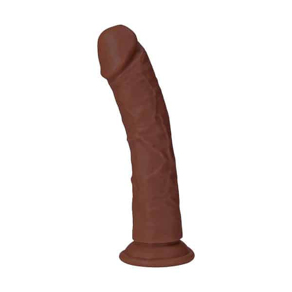 RealRock 9 in. Cock Curved Brown - Image 4