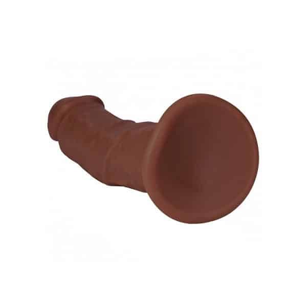 RealRock 9 in. Cock Curved Brown - Image 5