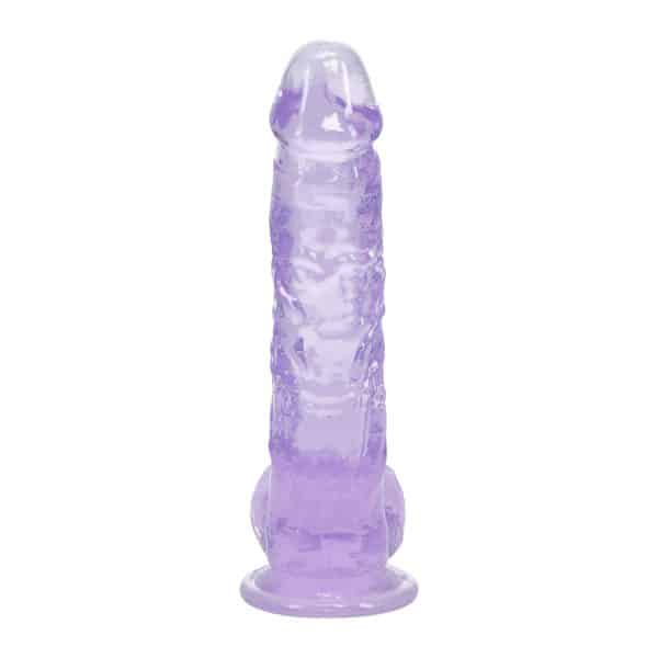 RealRock Realistic 5 in. Dildo with Balls Purple - Image 5