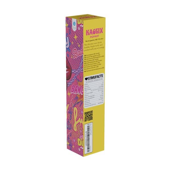 SLI Kaotix Pop Art Rechargeable Vibrator Pink - Image 3