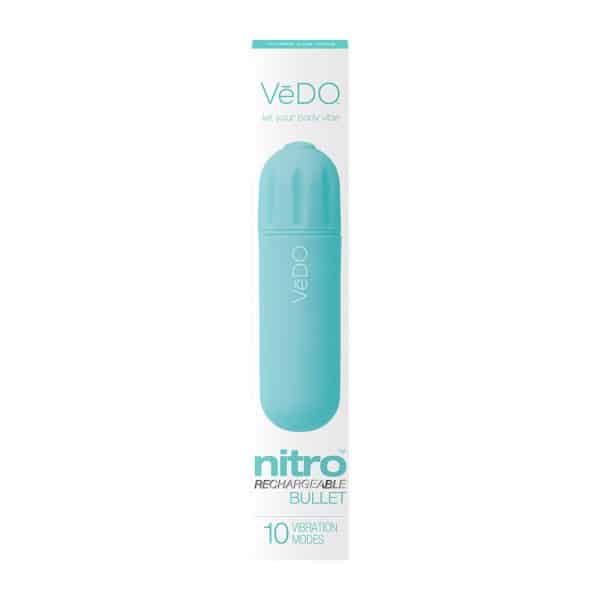 VeDO Nitro Rechargeable Bullet Vibe Turquoise - Image 5