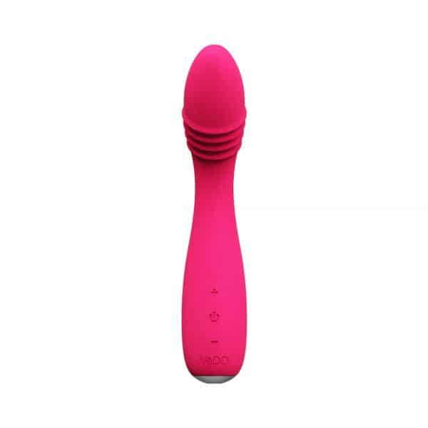 VeDO Ohni Rechargeable G-Spot Thrusting Vibe Pink - Image 4