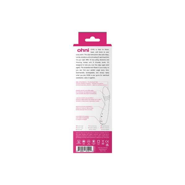 VeDO Ohni Rechargeable G-Spot Thrusting Vibe Pink - Image 6