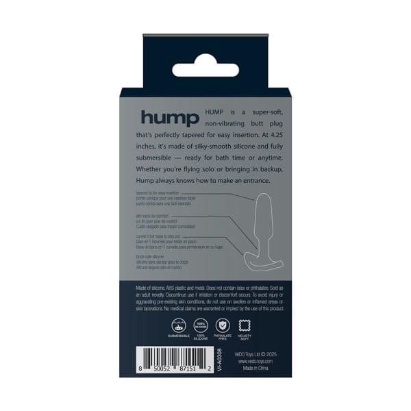 VeDO Hump Silicone Anal Plug Black - Image 6