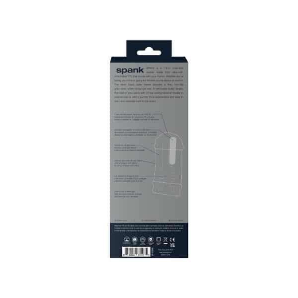 VeDO Spank Rechargeable Vibrating Stroker Clear - Image 6