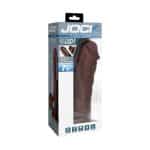 JOCK Hard-Core 7.5 in. Triple Density Dildo with Balls Dark