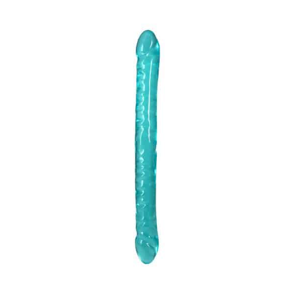 Crystal Jellies 18 in. Double Dong Teal - Image 2