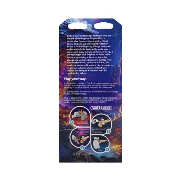 Vac-U-Lock x Fantasy Fuckers Glow-in-the-Dark Dragon''s Tongue Multi-Color - Image 7
