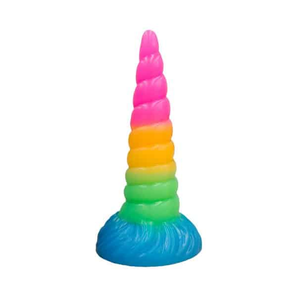 Vac-U-Lock x Fantasy Fuckers Glow-in-the-Dark Celestial Unicorn Horn Multi-Color - Image 2
