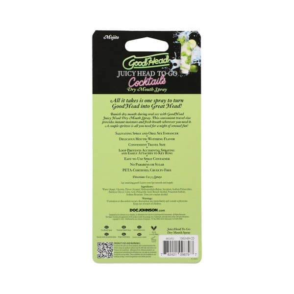 GoodHead Juicy Head Cocktails Dry Mouth Spray To-Go Mojito - Image 4