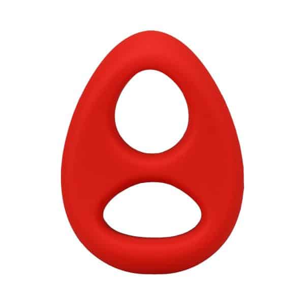 Rock Solid The Code Silicone C-Ring with Bandana Red/Black - Image 3