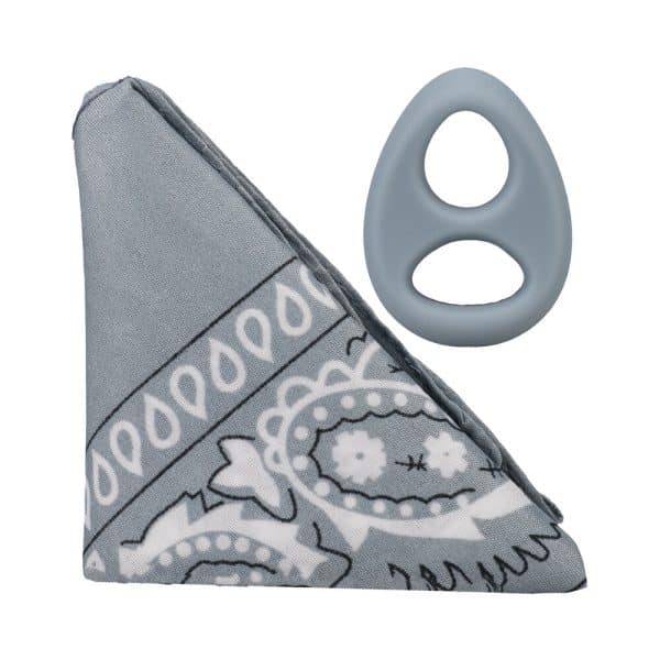 Rock Solid The Code Silicone C-Ring with Bandana Gray/Black - Image 2