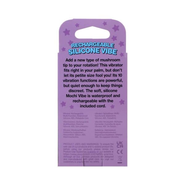 Mochi Mushroom Rechargeable Silicone Vibe Peach - Image 8